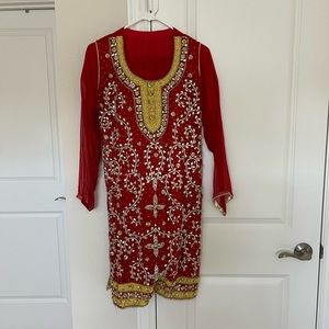 Red and yellow outfit